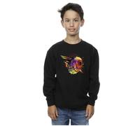 Guardians Of The Galaxy Abstract Shield Chest Sweatshirt Marvel Black 3-4 Years