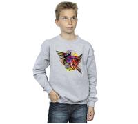 Guardians Of The Galaxy Abstract Shield Chest Sweatshirt Marvel Grey 12-13 Years