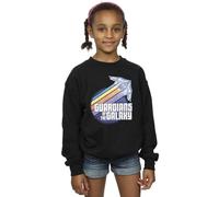 Guardians Of The Galaxy Girl's Badge Rocket Sweatshirt in Black | Size: 3-4 Years Guardians Of The Galaxy Black 3-4 Years