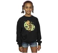 Guardians Of The Galaxy Groot Musical Notes Sweatshirt Marvel Black 3-4 Years