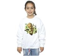Guardians Of The Galaxy Groot Musical Notes Sweatshirt Marvel White 5-6 Years