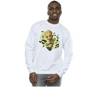 Guardians Of The Galaxy Groot Musical Notes Sweatshirt Marvel White XL