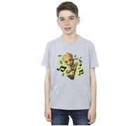 Marvel Boys Guardians of The Galaxy Groot Musical Notes T-Shirt Sport Grey 5-6 Years