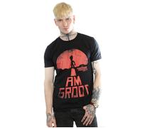 Guardians Of The Galaxy I Am Groot Red T-Shirt Marvel Black M