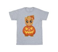 Guardians Of The Galaxy Men's Groot Pumpkin T-Shirt in Grey | Size: Large Guardians Of The Galaxy Grey L