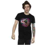 Guardians Of The Galaxy Neon Gamora T-Shirt Marvel Black XL
