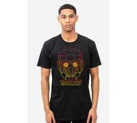 Guardians Of The Galaxy Star Lord Outline Mens T-Shirt Black Guardians Of The Galaxy Black L