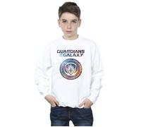 Guardians Of The Galaxy Stars Fill Logo Sweatshirt Marvel White 12-13 Years