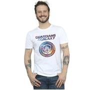 Marvel Mens Guardians Of The Galaxy Stars Fill Logo T-Shirt - White - White - 5XL