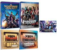 Guardians of the Galaxy: The Complete Movies & Music Collection - DVD Films 1-2 + Awesome Mix CD Volumes 1-2 + Bonus Art Card