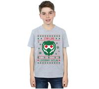 Guardians Of The Galaxy Vol. 2 Star Lord Fair Isle T-Shirt Marvel Grey 5-6 Years