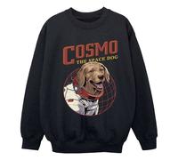 Guardians Of The Galaxy Volume 3 Girl's Cosmo The Spacedog Sweatshirt in Black | Size: 7-8 Years Guardians Of The Galaxy Volume 3 Black 7-8 Years