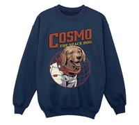 Guardians Of The Galaxy Volume 3 Girl's Cosmo The Spacedog Sweatshirt in Navy | Size: 12-13 Years Guardians Of The Galaxy Volume 3 Navy 12-13 Years