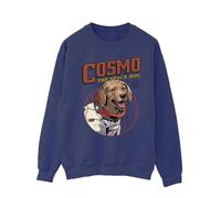 Guardians Of The Galaxy Volume 3 Men's Cosmo The Spacedog Sweatshirt in Navy | Size: Small Guardians Of The Galaxy Volume 3 Navy S