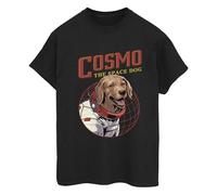 Guardians Of The Galaxy Volume 3 Women's Cosmo The Spacedog Cotton Boyfriend T-Shirt in Black | Size: 2XL Guardians Of The Galaxy Volume 3 Black 2XL