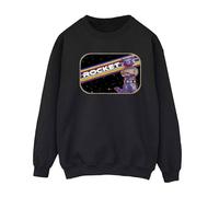 Guardians Of The Galaxy Volume 3 Women's Rocket Raccoon Pose Sweatshirt in Black | Size: Medium Guardians Of The Galaxy Volume 3 Black M