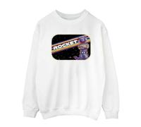 Guardians Of The Galaxy Volume 3 Women's Rocket Raccoon Pose Sweatshirt in White | Size: 2XL Guardians Of The Galaxy Volume 3 White 2XL