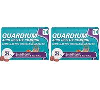 Guardium Esomeprazole Acid Reflux Tablets, 28 Pack - Indigestion & Heartburn Relief, 24-Hour GERD/GORD Protection, Antacids for Digestion & Nausea