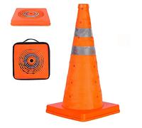 GUARDLEAD Collapsible Traffic Cone 45 cm (18") - Reflective Pop Up Safety Cone, Orange Road Cone for Car Breakdown, Parking & Sports (1 Piece)
