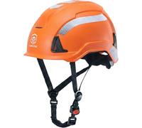 GUARDLEAD W-6000-C Safety Helmet, Non-Vented Hard Hat with EPS Liner, Type II Class E & EN 50365/EN 397 Certified, Adjustable Ratchet & Reflective Strips for Construction, Electrical Work (Orange)