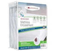 Guardmax Bed Bug Mattress Protector Cover Zippered | 100% Waterproof Encasement | Soft, Hypoallergenic and Breathable | Full Size (54x75x11)