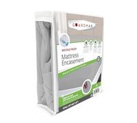 Guardmax Grey Zippered Mattress Encasement - King Size - 100% Waterproof and Bed Bug Proof Mattress Protector - 6 Sided Absorbent Mattress Cover - Bed Sheet is Soft, Breathable, and Hypoallergenic