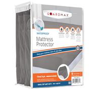 Guardmax Jersey Knitted King Size Mattress Protector - Waterproof & Dust Mite Proof Mattress Cover with Stretchable Pockets - Soft, Comfortable, & Noiseless Waterproof Fitted Sheet.(78 x 80 x 15)