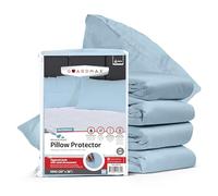 Guardmax Jersey Knitted Pillow Protector with Zipper King Size - 4 Pack - 100% Waterproof, Bed Bug Proof, Dust Mite Proof, & Hypoallergenic Pillow Covers - Premium Zippered Pillow Cases. (20 X 36)