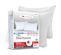 Guardmax Jersey Knitted Pillow Protector with Zipper King Size - 4 Pack - 100% Waterproof, Bed Bug Proof, Dust Mite Proof, & Hypoallergenic Pillow Covers - Premium Zippered Pillow Cases. (20 X 36)
