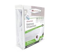 Guardmax Jersey Knitted Queen Zippered Mattress Encasement with Deep Pockets - Waterproof & Bed Bug Proof Mattress Protector - Comfortable, Soft, and Noiseless Zippered Bedding - (60x 80 x 18)