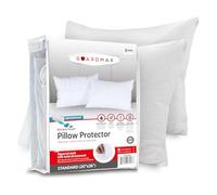 Guardmax Pillow Protector with Zipper Standard Size - (8 Pack) - Waterproof and Bed Bug Proof Pillow Covers - Pillow Cases Protect Against Allergens, Dust Mites, Bed Bugs, and Liquid Spills.(20 X 26)
