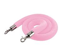 guardrail rope, Barrier Ropes with Stainless Steel Hooks, New Queue Divider Crowd Control Stanchion Rope, for Hotel Celebration Restaurants/(Pink,Length 3M/9.8Ft/118In)