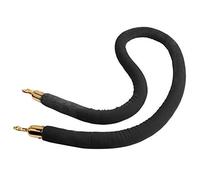 guardrail rope, Hanging Rope Crowd Control Rope, Long Stanchion Rope Foam Core/Queue Barrier Rope, for Hotels Front Lobby, Easy to Install(Black,Length 3M/9.8Ft/118In)