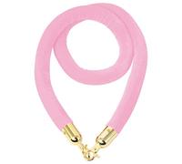guardrail rope, Industrial Stanchion Rope Cotton Core, Hanging Safey Barrier Rope for Red Carpet Party Crowd Control,(Pink,Length 2.2M/7.2Ft/86.6In)