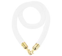 guardrail rope, Industrial Stanchion Rope Cotton Core, Hanging Safey Barrier Rope for Red Carpet Party Crowd Control,(White,Length 3M/9.8Ft/118In)