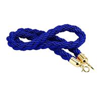 guardrail rope, Long Twisted Hanging Stanchion Rope, Heavy-Duty Crowd Control Rope Barrier/Squeue Line, for Hall Theaters Museums/(Blue,Length 3M/9.8Ft/118In)