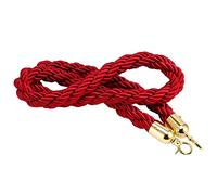 guardrail rope, Long Twisted Hanging Stanchion Rope, Heavy-Duty Crowd Control Rope Barrier/Squeue Line, for Hall Theaters Museums/(Red,Length 3M/9.8Ft/118In)