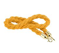 guardrail rope, Long Twisted Hanging Stanchion Rope, Heavy-Duty Crowd Control Rope Barrier/Squeue Line, for Hall Theaters Museums/(Yellow,Length 3M/9.8Ft/118In)