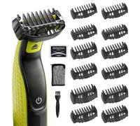 Guards Guide Comb Set - 0.5/1/1.5/2/2.5/3/3.5/4/4.5/5/7/9mm for Norelco Trimmer, Compatible with Obalde QP2724/QP2834/QP2520/30, QP2620, Comb Attachments with Cleaning Brush and Storage Bag