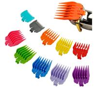 Guards Trimmer & Clipper Combs Set, Multicolor Hair Clipper Guide Attachments, Sizes 1/16 to 1 Inch (1.5mm-25mm)