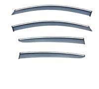 Guards Visor Window For Focus 2018-2024 Chrome Strips Rain Guards Window Visor Wind Vent Shades