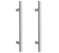 Guardsman Pull Handles - Back to Back Fixing - Polished Stainless Steel - 400mm x 25mm