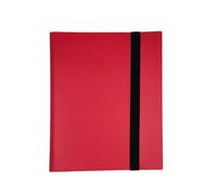 Guardz Binder - 4 Pocket Strap Trading Card Album Folder - 160 Side Loading Pockets (Red)