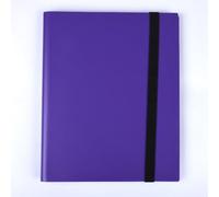 Guardz Binder - 9 Pocket Strap Trading Card Album Folder - 360 Side Loading Pockets (Purple)