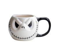 GUASDIE 3D Skeleton Skull Ceramic Mug, 13.5oz Halloween Coffee Cup for Gift | Glossy ceramic, sturdy handle, spooky halloween style, fun collectible cup for daily use & gift giving.