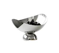 GUASDIE Creative Stainless Steel Fruit Basket 8/10-Inch Metal Fruit Bowl Fruit Holder for Kitchen Countertop Round Storage Tray for Breads Snacks Candy Jewelry,Small