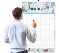 GuassLee Extra Large Wall Calendar 2026,36"x 24" Vertical Jumbo Hanging Wall Planner, 24-Month Aesthetic Large Calendar Jan. 2026 to Dec. 2027 with Thick Paper Watercolor Design for Easy Organizing