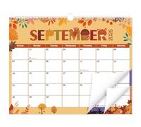GuassLee Wall Calendar 2025-2026, Vertical Wall Calendar 2026, Sept. 2025 to Mar. 2027, 14" X 11" 19-Month Holiday Themed Calendar Hanging Planner Wall for Home School Office Planning & Organizing
