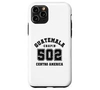 Guatemala 502 Flag Quetzal Chapin Antigua Centro America Vos Case for iPhone 11 Pro