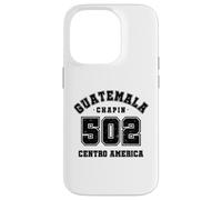 Guatemala 502 Flag Quetzal Chapin Antigua Centro America Vos Case for iPhone 14 Pro